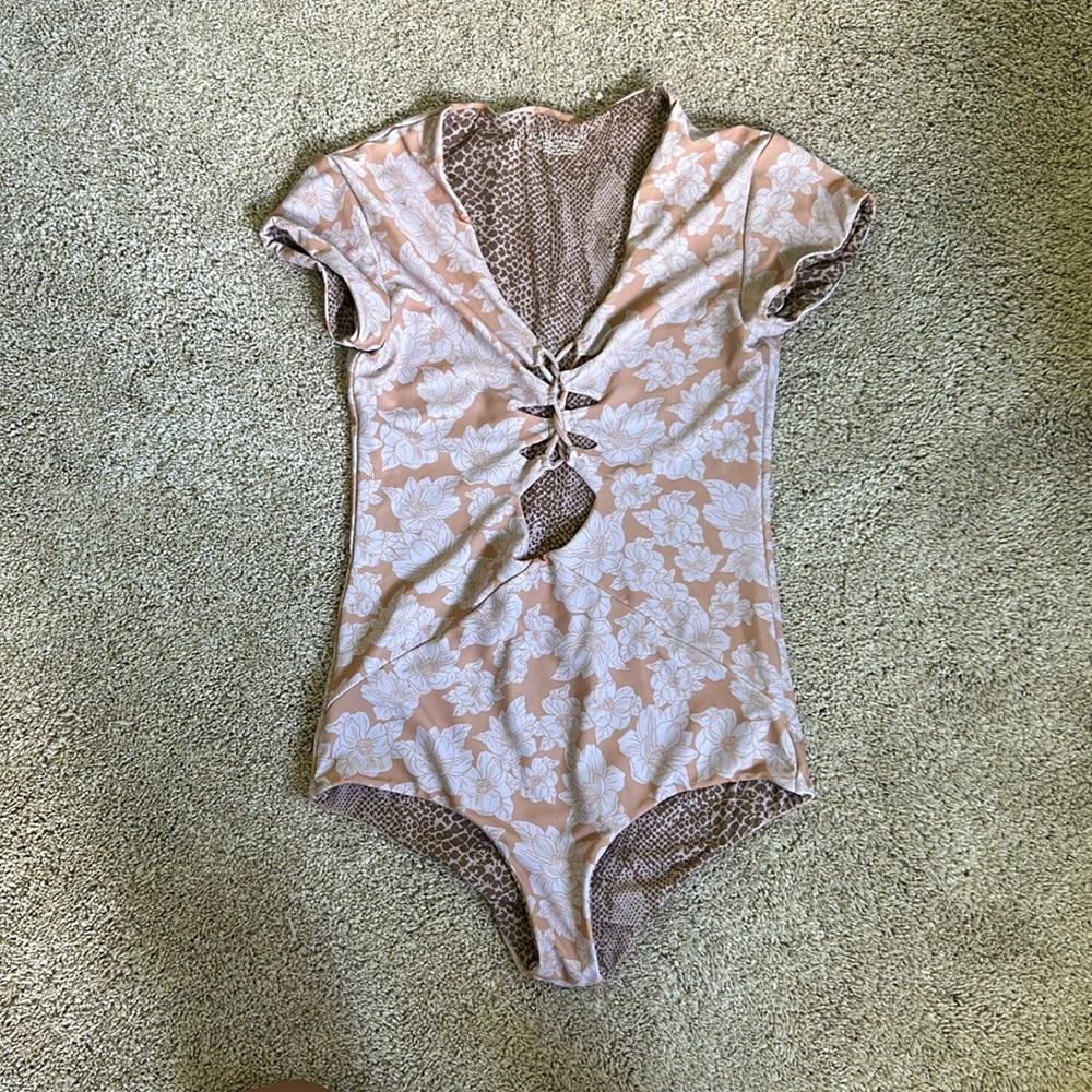 Acacia Swimwear - Veracruz One-Piece - Naked Magnolia  - L